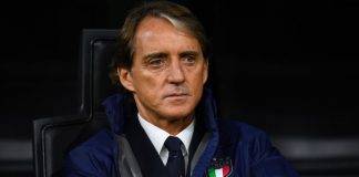Mancini sulla panchina dell'Italia