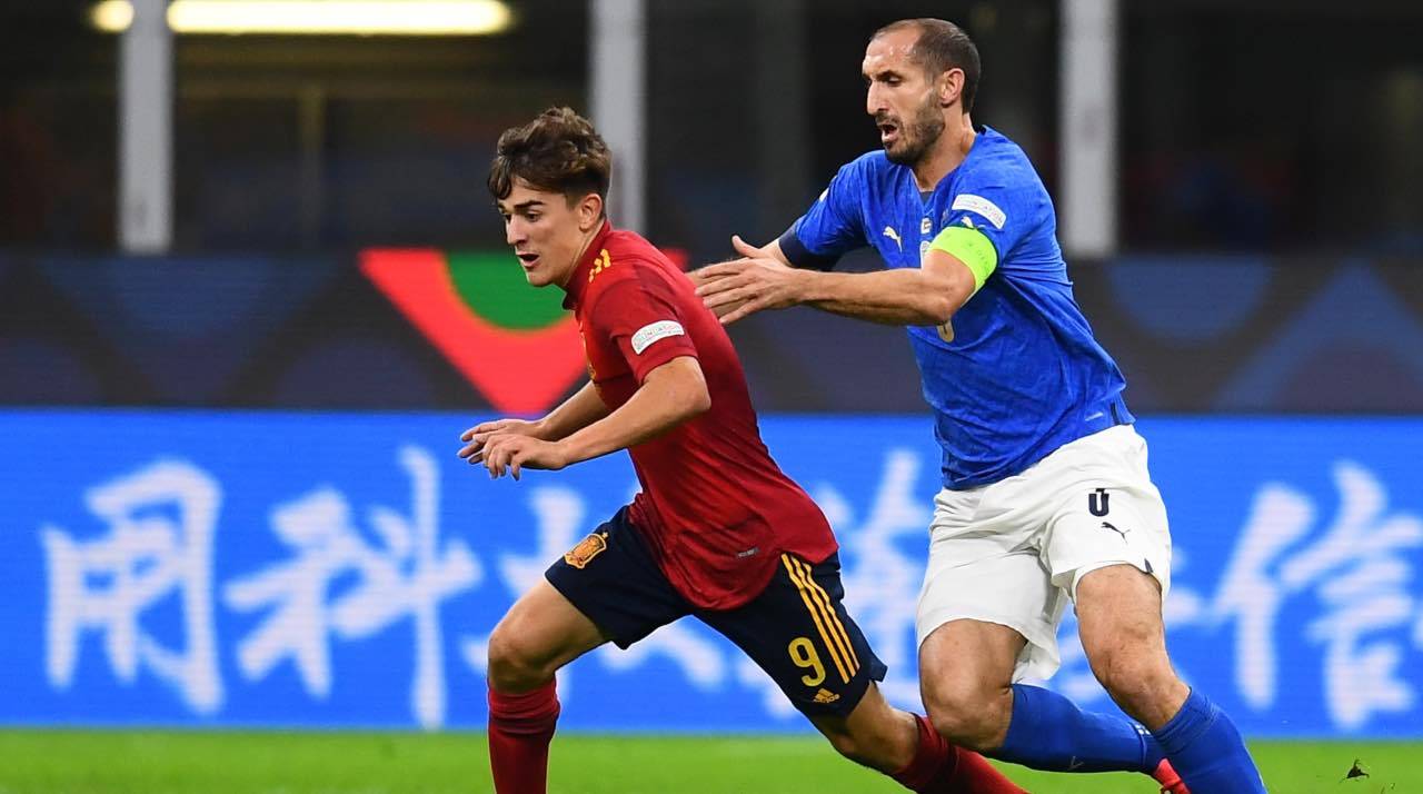 Gavi con la Spagna sfugge a Chiellini