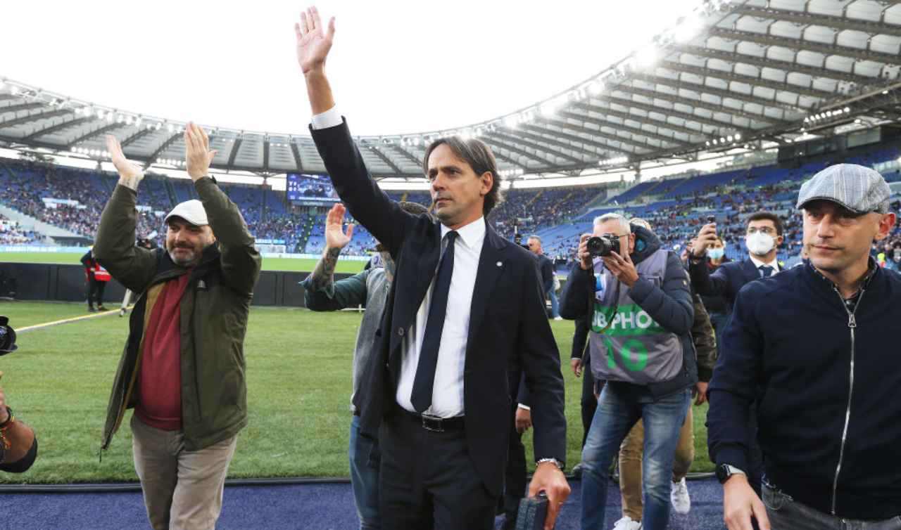 Simone Inzaghi saluta i tifosi 