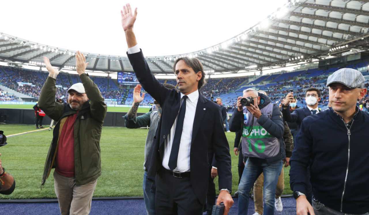 Inzaghi saluta i tifosi della Lazio
