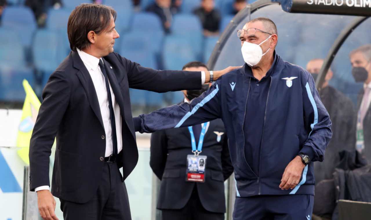 Inzaghi e Sarri si salutano