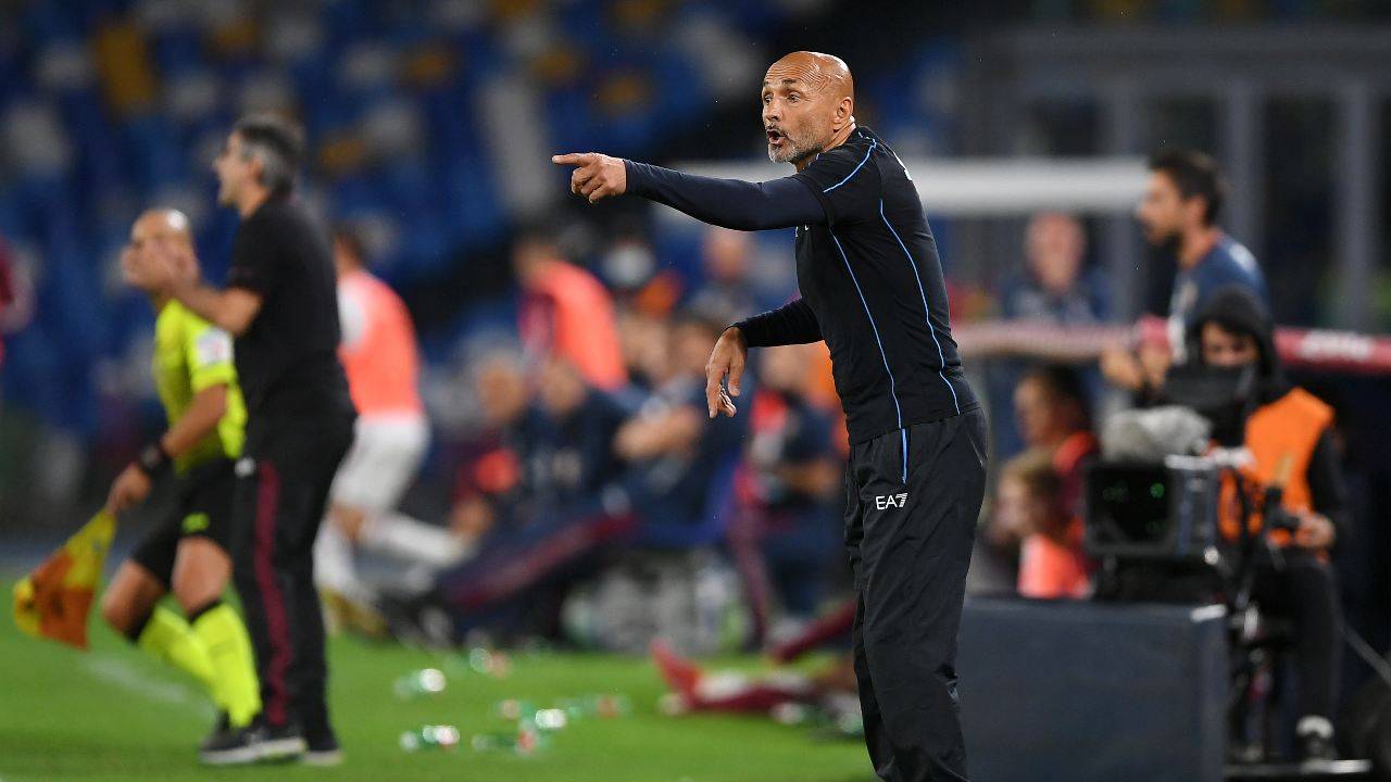 Spalletti dà indicazioni Napoli