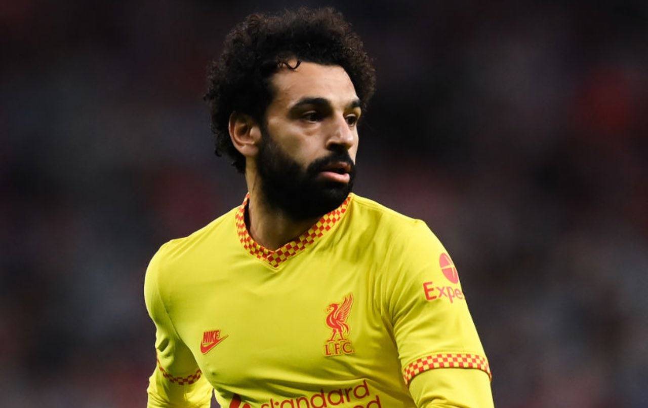 Salah in campo col Liverpool