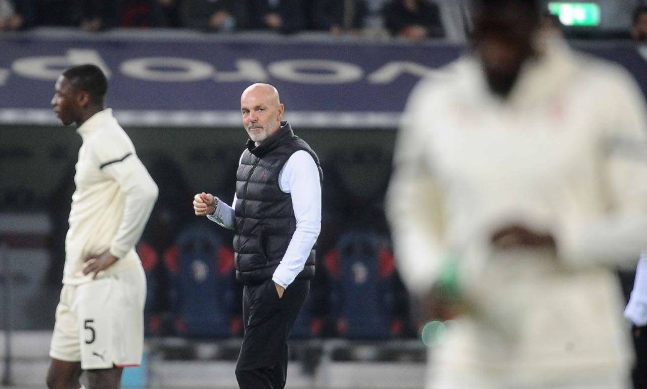 Pioli in Bologna-Milan 