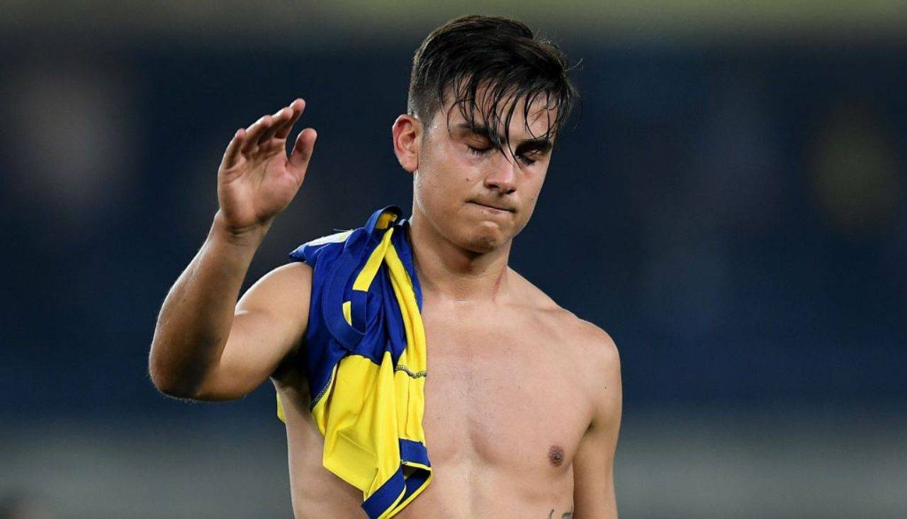 Dybala sconsolato 