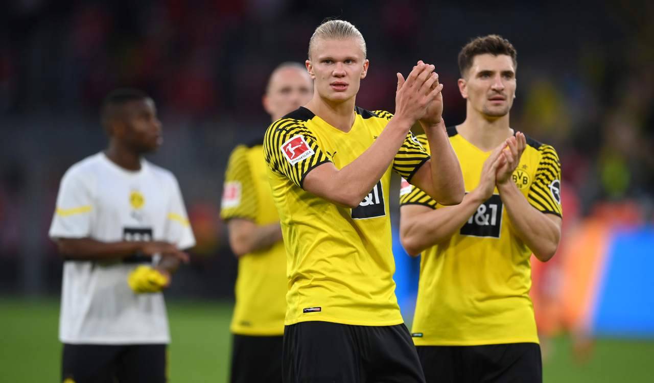 Haaland applaude a fine partita