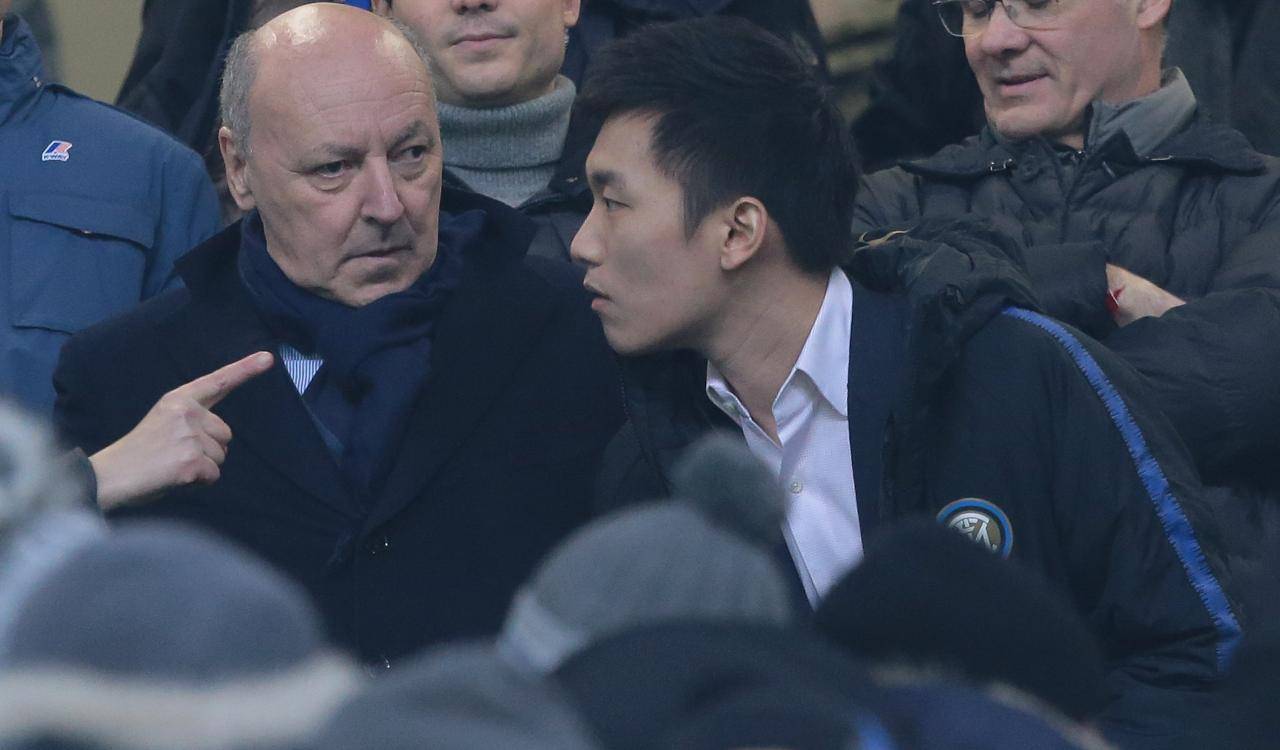 Zhang e Marotta in tribuna stampa