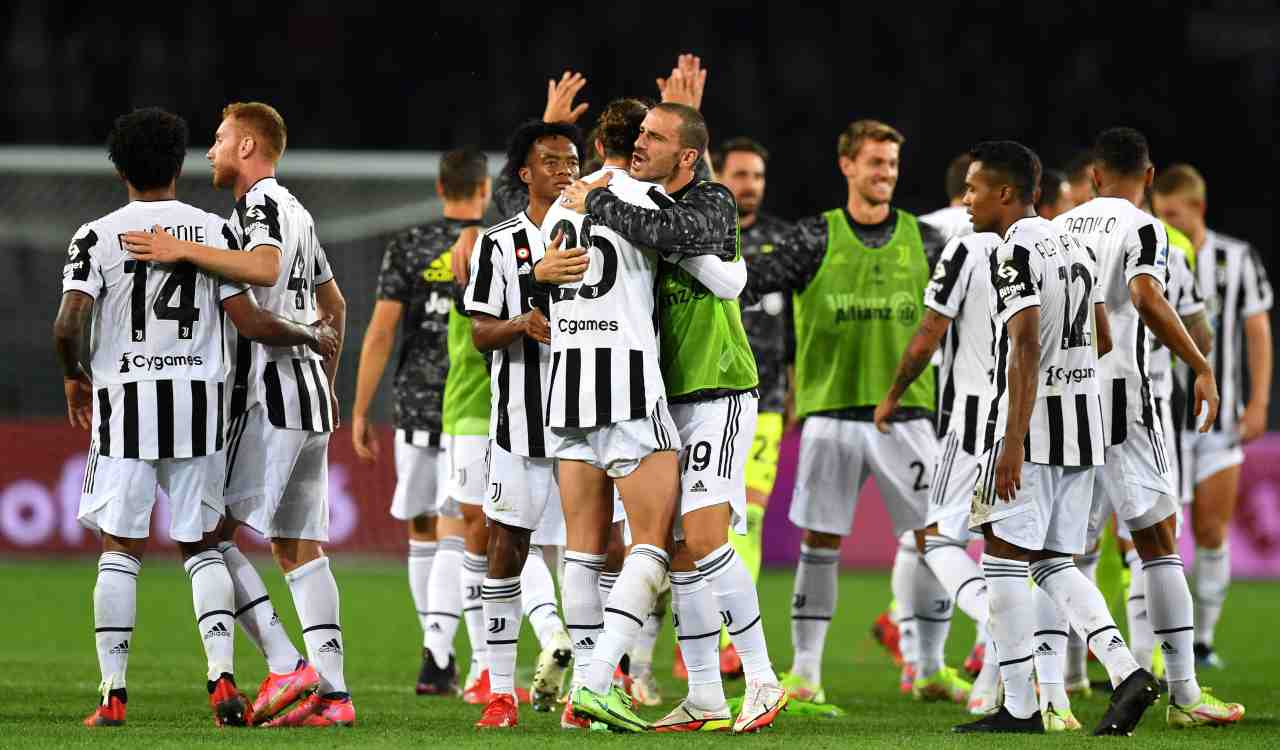 Juventus esulta in campo