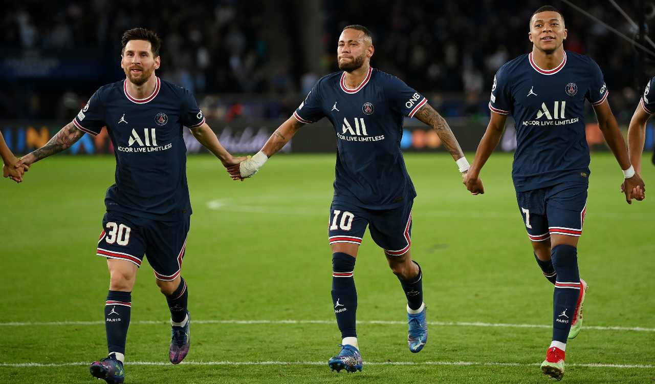 Messi, Neymar e Mbappé