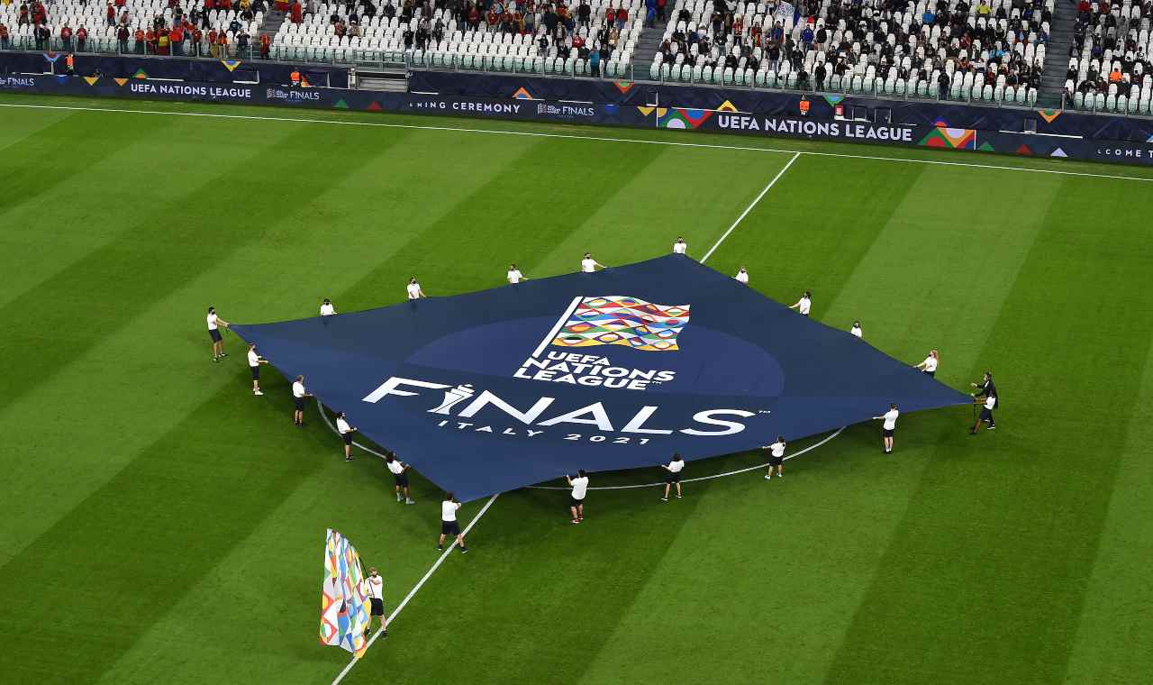 Nations League logo, Italia-Belgio