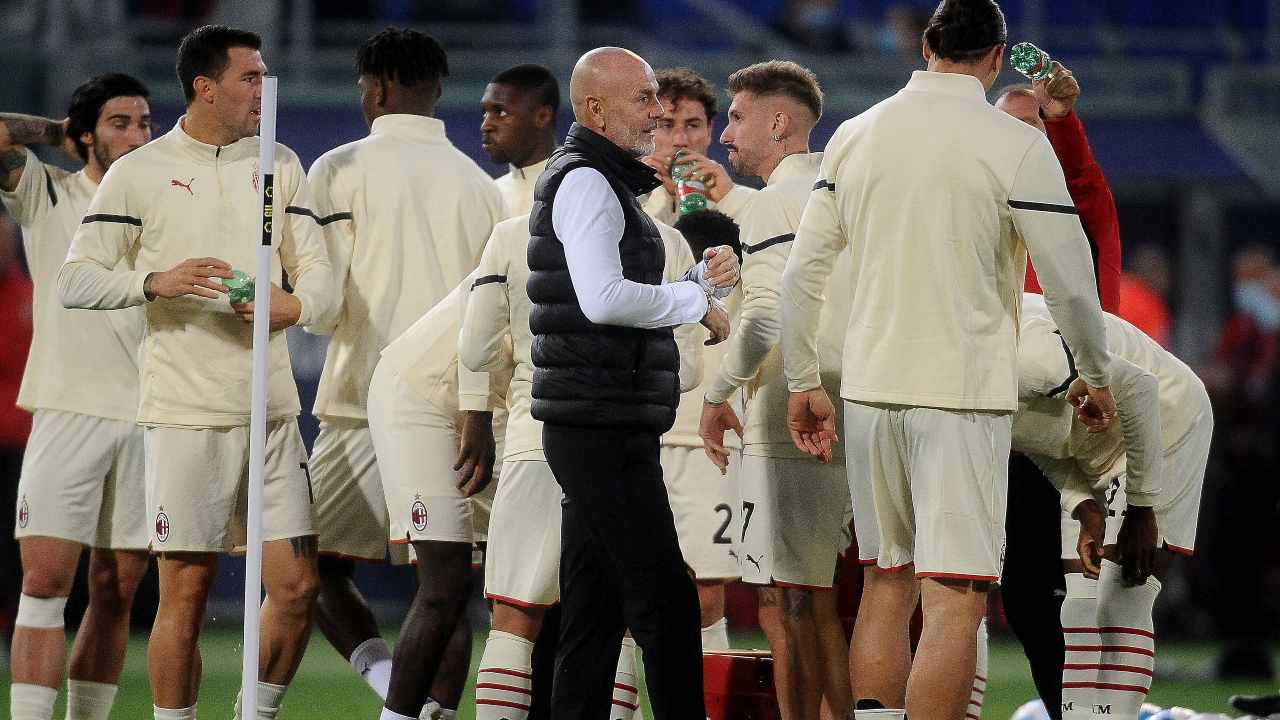 Pioli felice dopo la vittoria con il Bologna