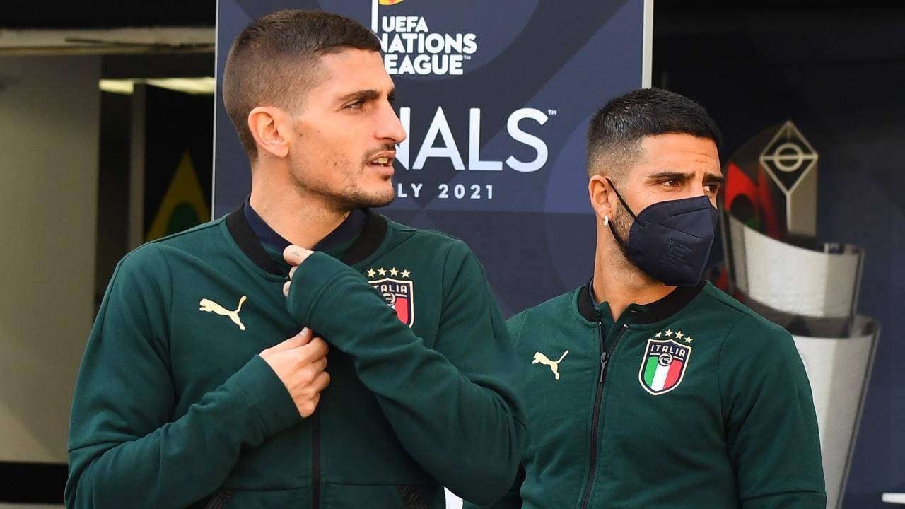 Verratti e Insigne con la Nazionale