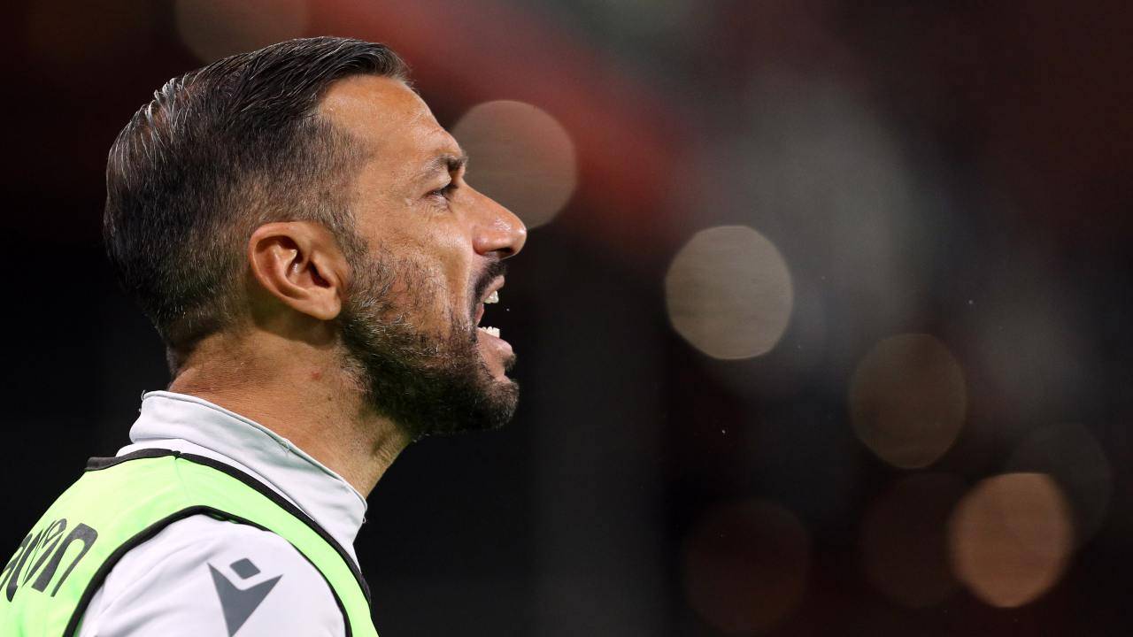 Quagliarella urla da bordo campo