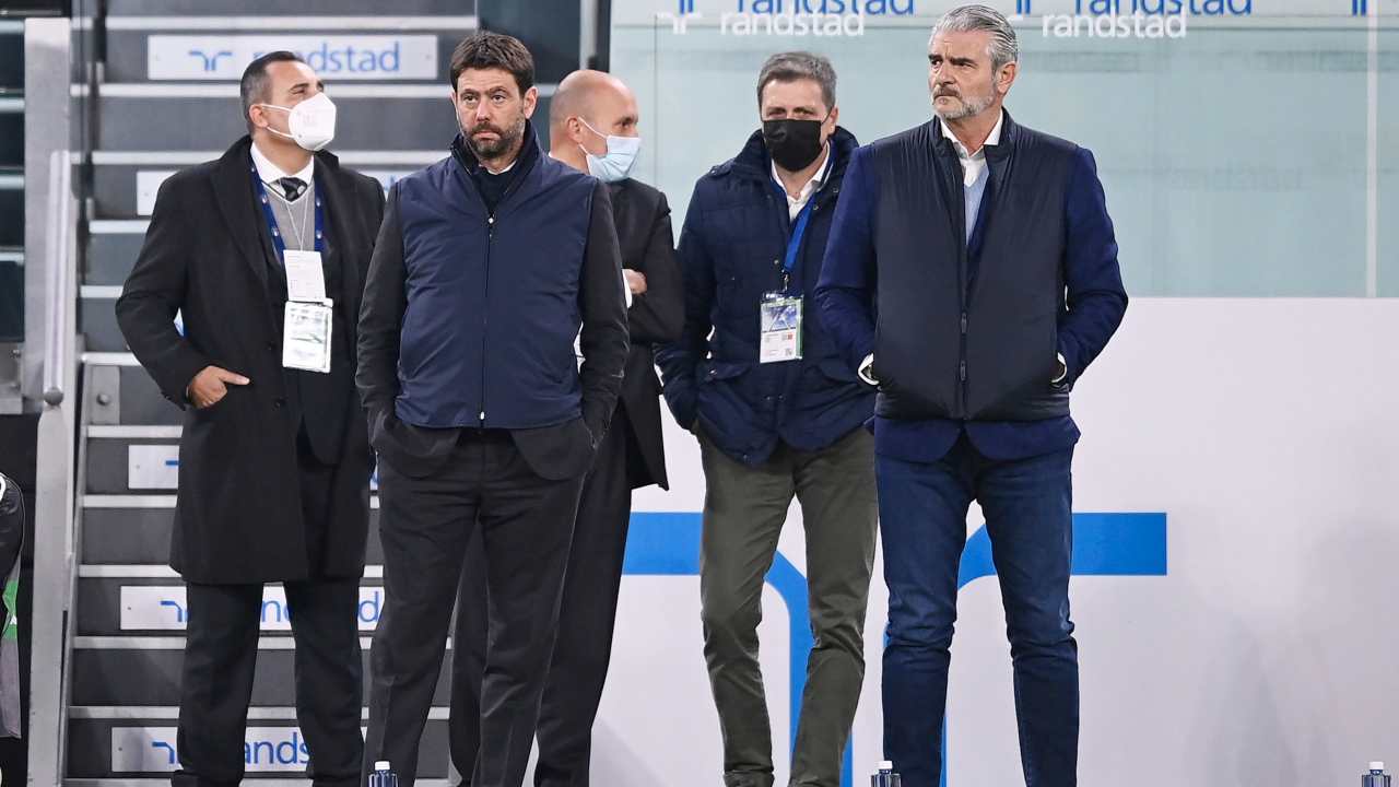 Andrea Agnelli e dirigenti Juventus