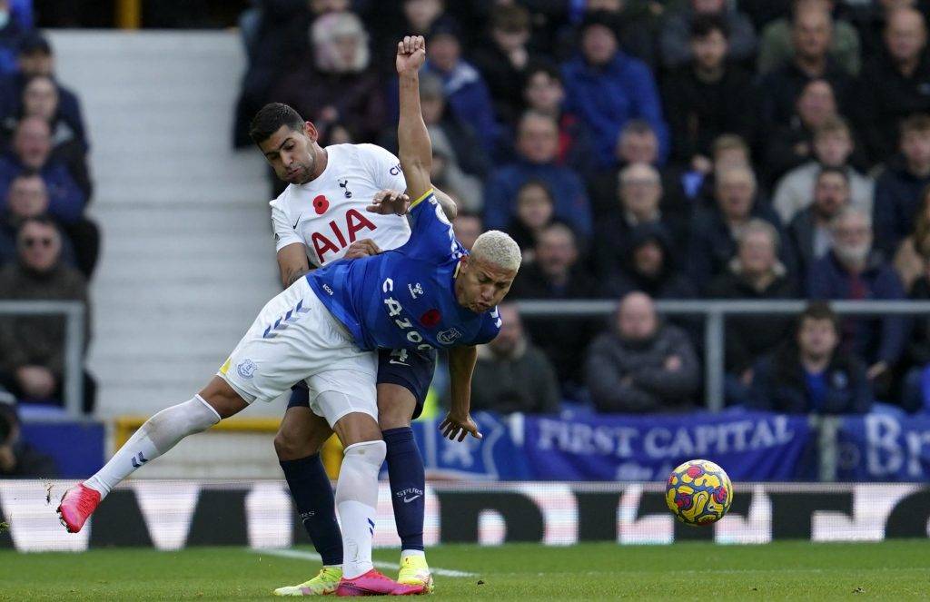 Un match di Premier League tra Everton e Tottenham