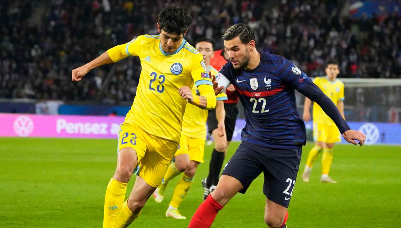 Theo Hernandez contro il Kazakistan