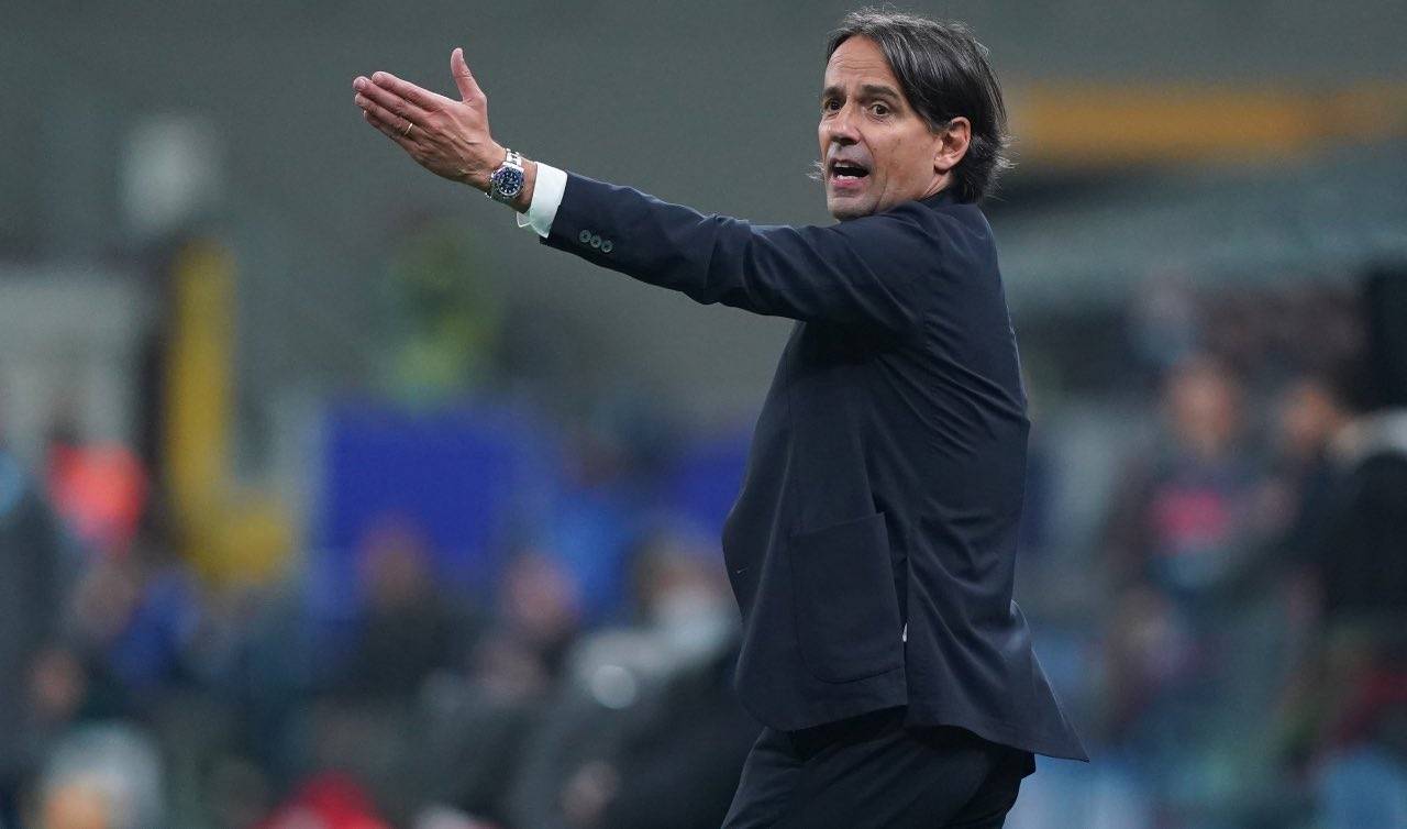 Inzaghi durante Inter-Napoli 