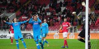 Spartak Mosca-Napoli, la disperazione di Di Lorenzo