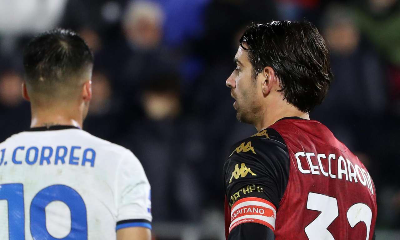 Ceccaroni e Correa durante Venezia-Inter