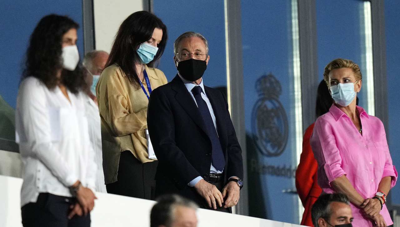 Florentino Perez in tribuna