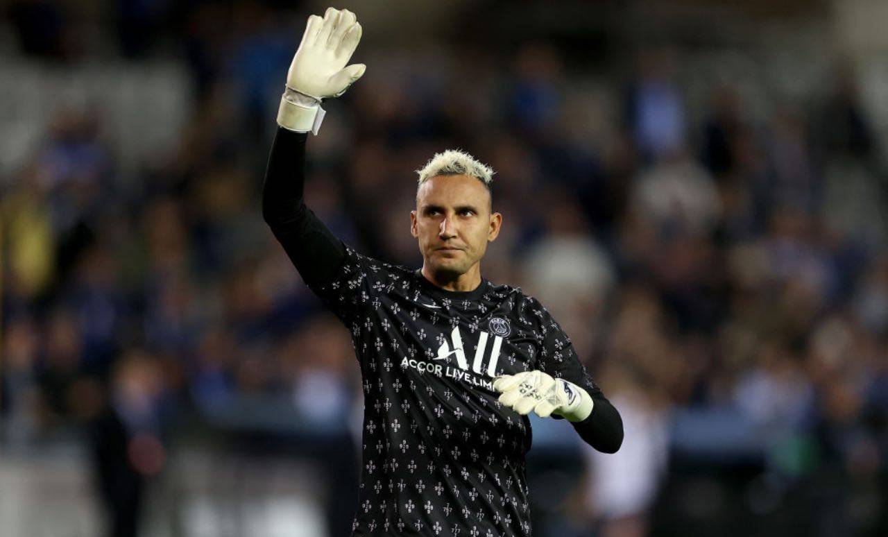 Navas in campo col PSG in Champions