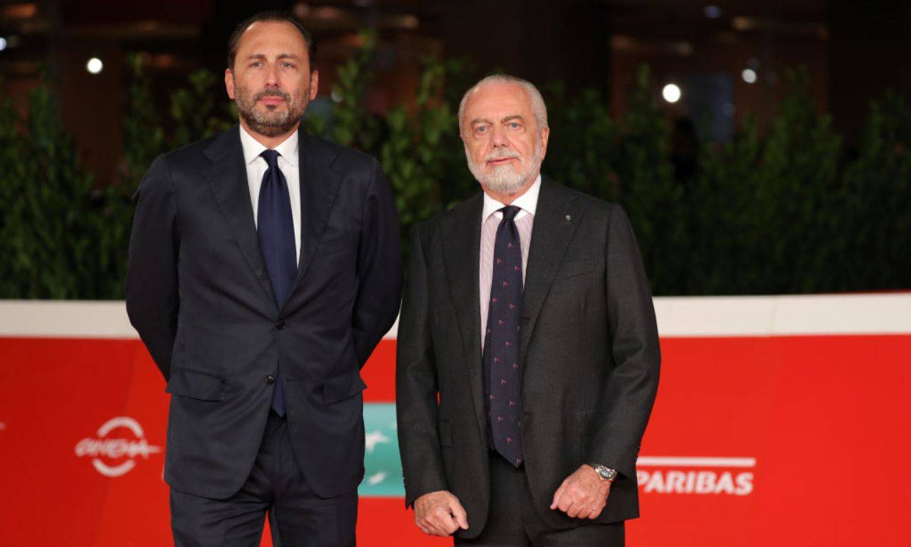 Aurelio e Luigi De Laurentiis in posa 