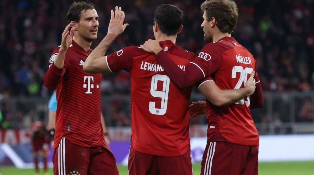 Lewandowski festeggia al Bayern