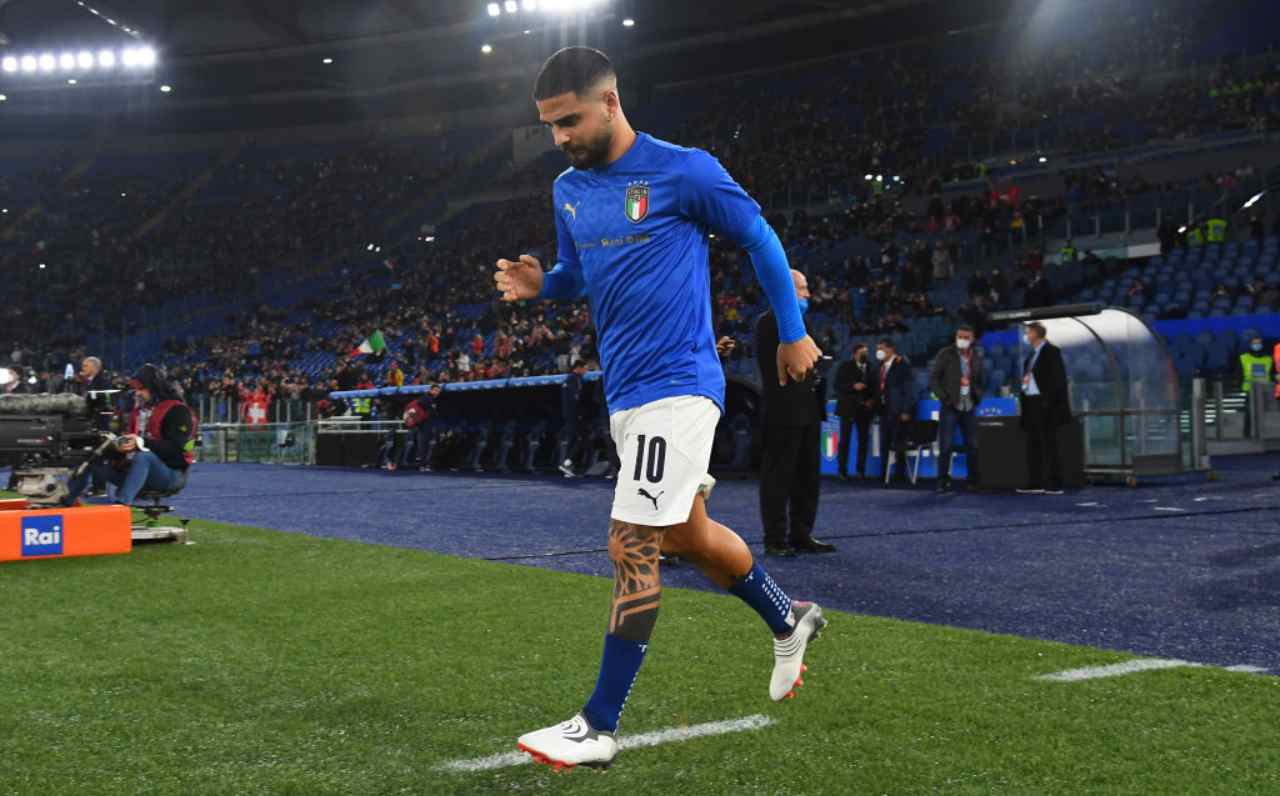 Insigne prima del match contro la Svizzera 