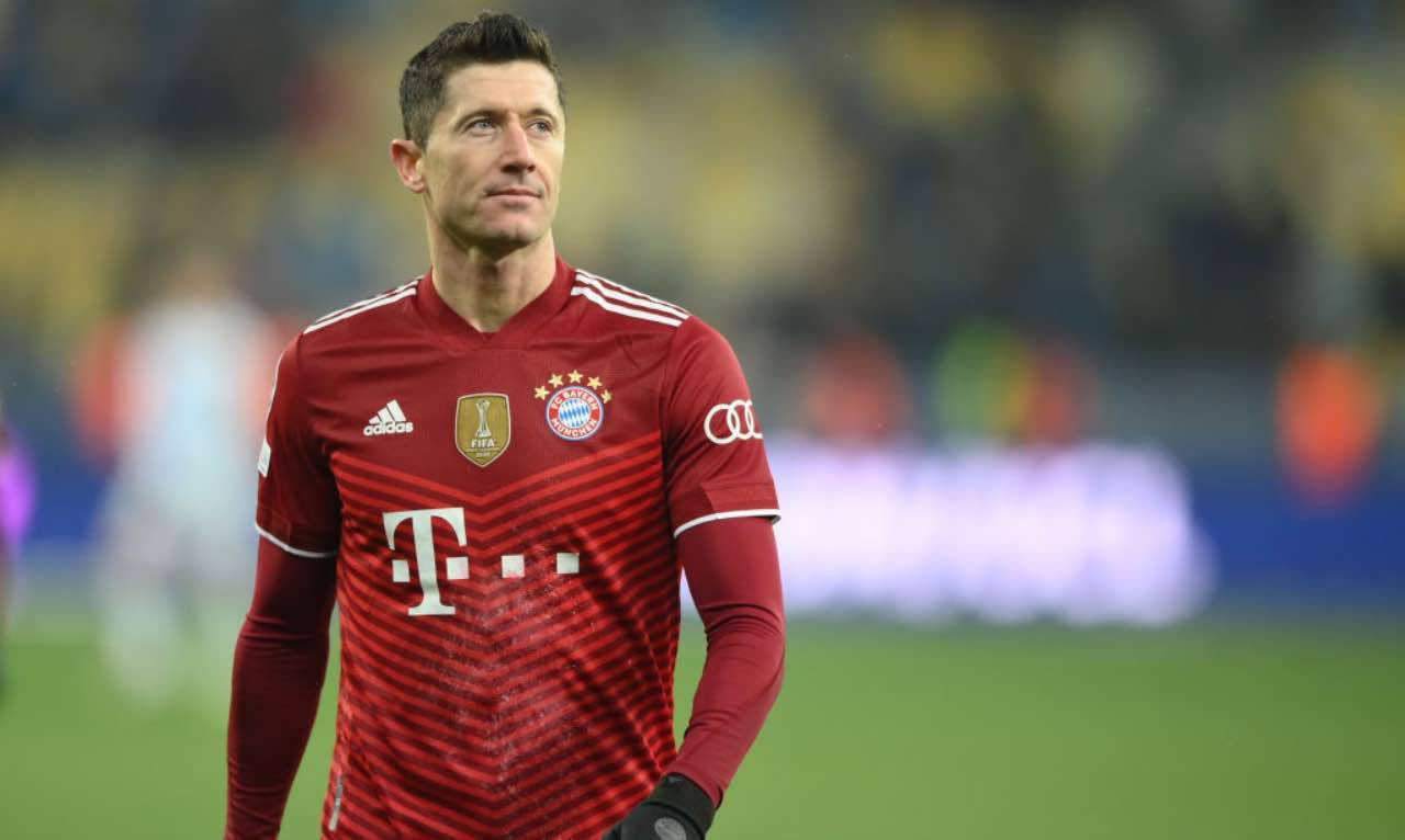 Lewandowski in Dinamo Kiev-Bayern Monaco 