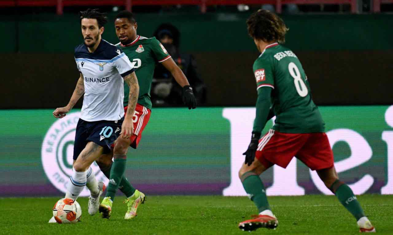 Luis Alberto in azione contro la Lokomotiv Mosca