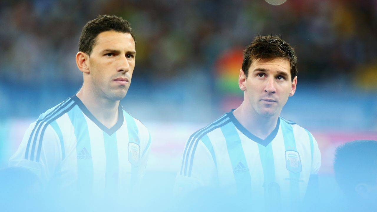 Maxi Rodriguez e Messi