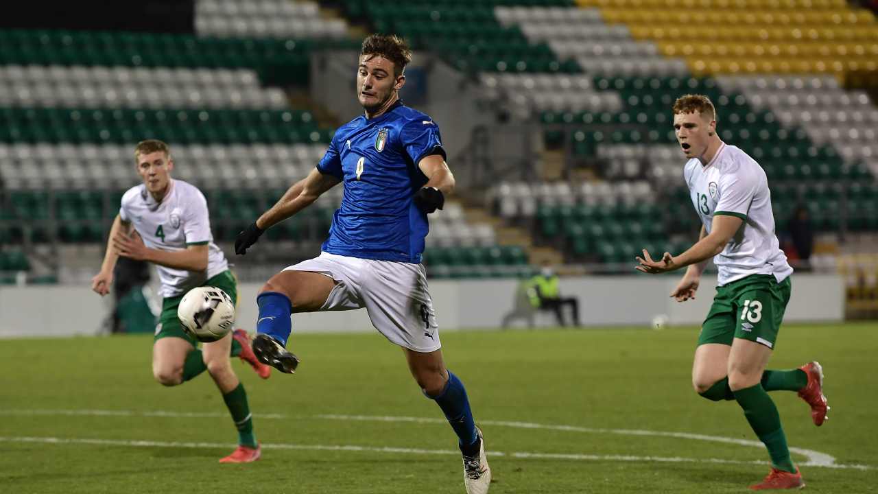 Lucca in gol con l'Italia Under 21 contro l'Irlanda