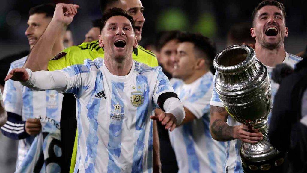 Messi festeggia la Coppa America