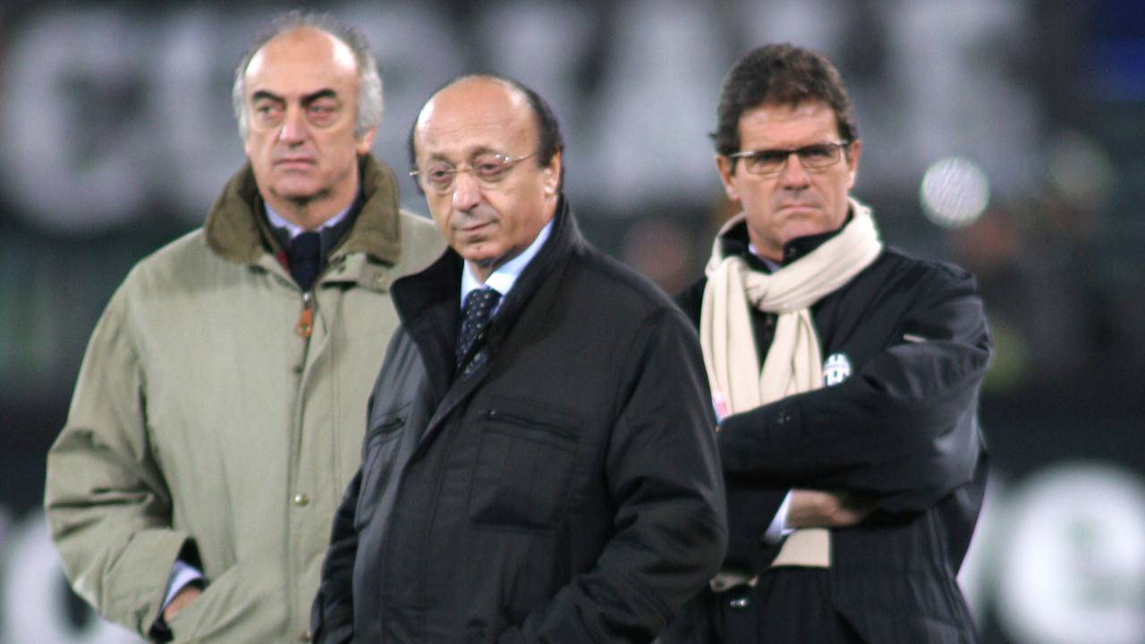 Moggi con Giraudo e Capello ai tempi della Juventus