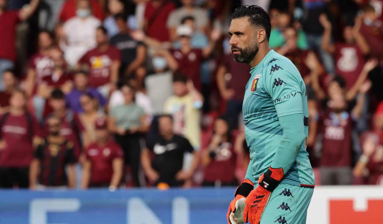 Sirigu con il Genoa