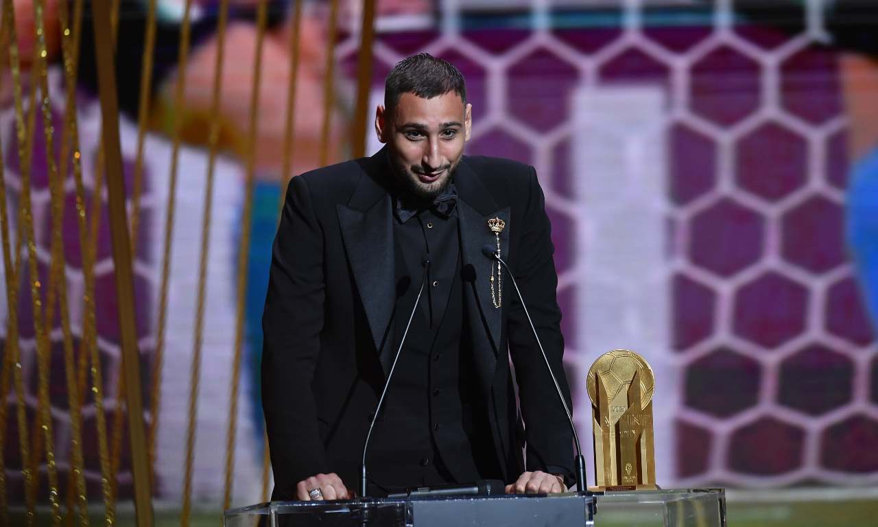 Donnarumma alla cerimonia del Pallone d'Oro