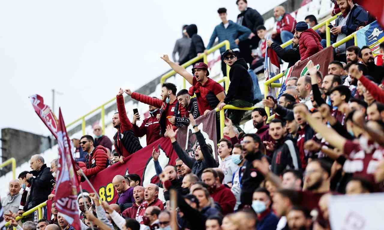 Salernitana-Napoli, tifosi granata