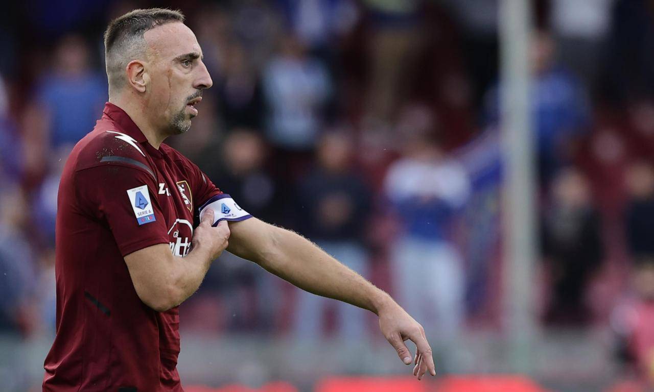 Ribery con la fascia di capitano