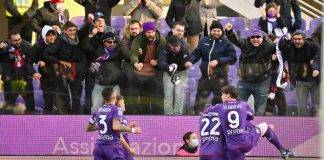 La Fiorentina festeggia un gol