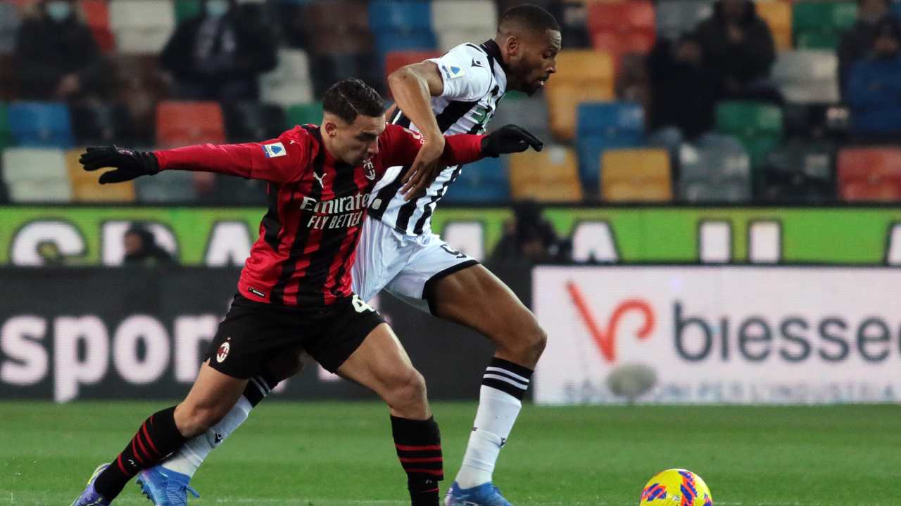 Udinese-Milan in campo