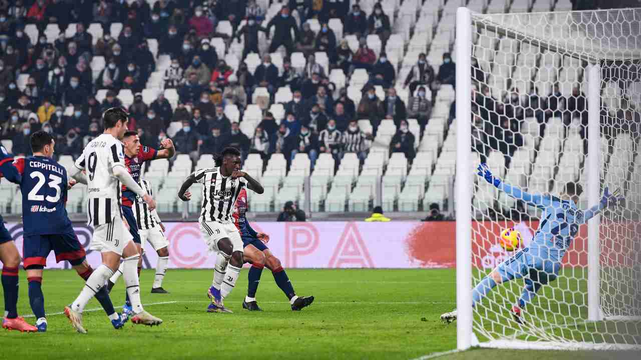 Kean segna gol Juve