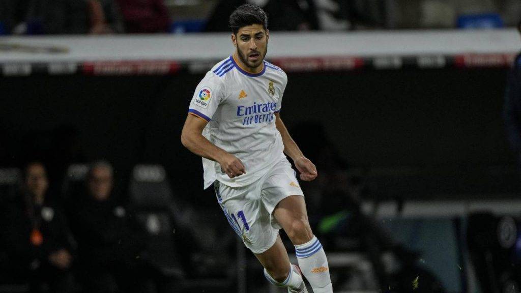 Asensio con la maglia del Real Madrid