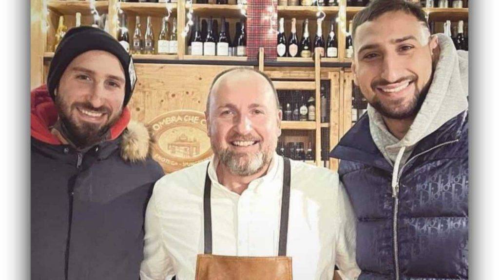 I fratelli Donnarumma a cena