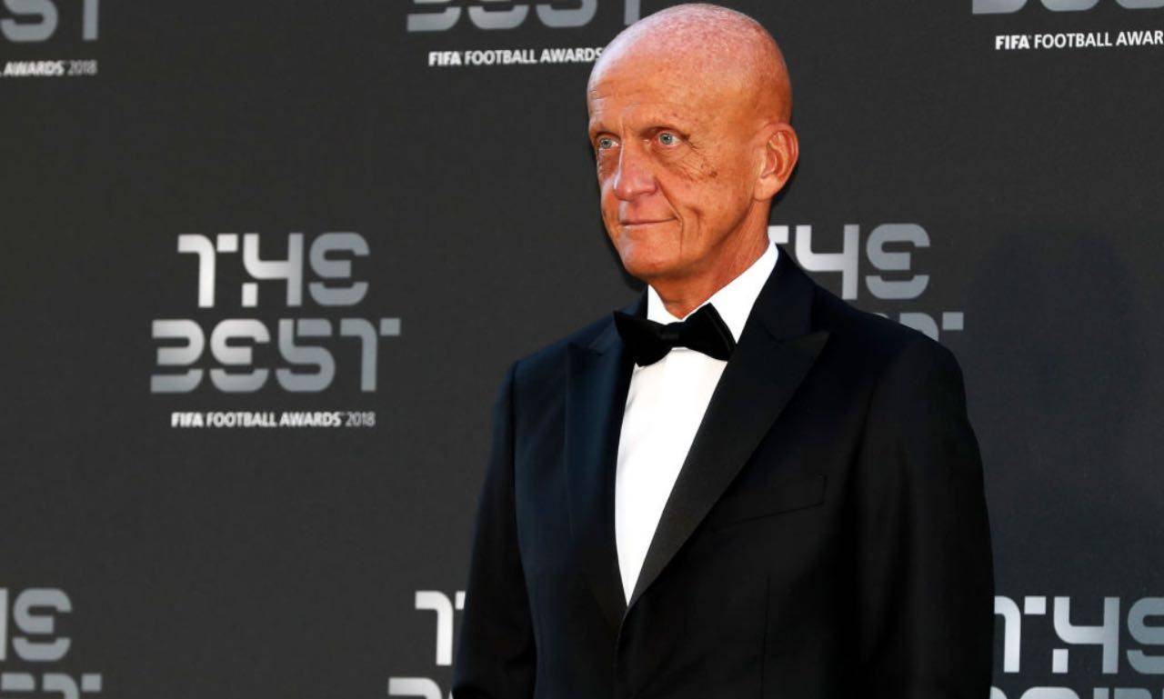 L'arbitro Pierluigi Collina