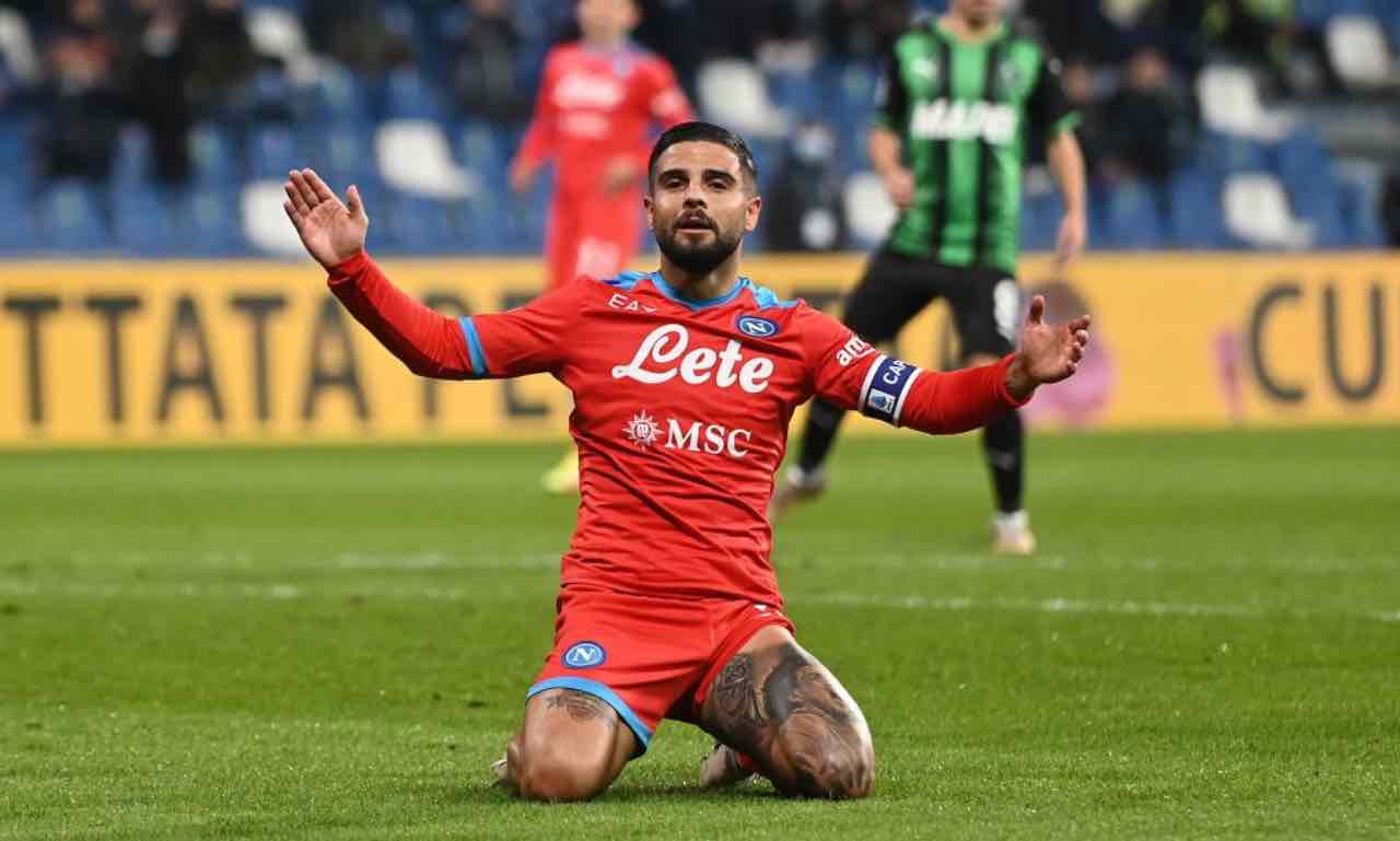 Insigne in Sassuolo-Napoli 