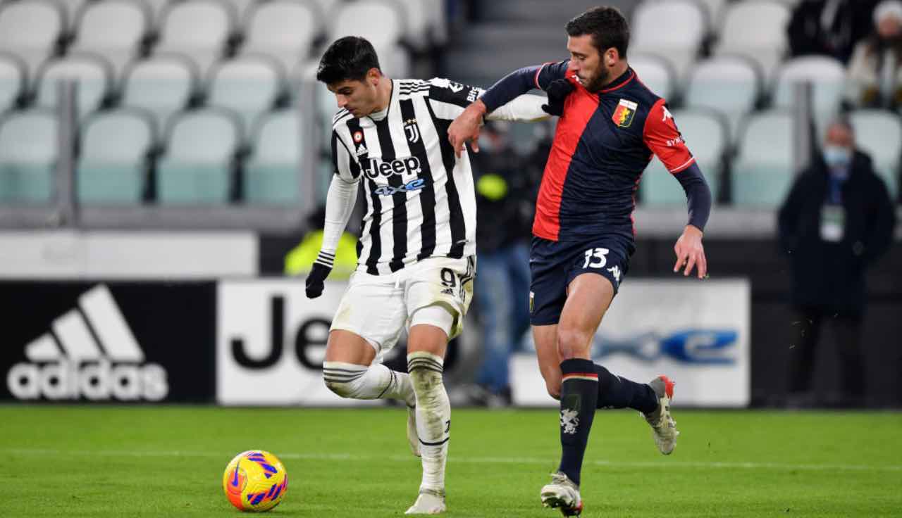 Morata in Juventus-Genoa