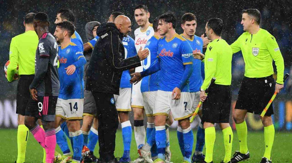 Napoli festeggia in campo