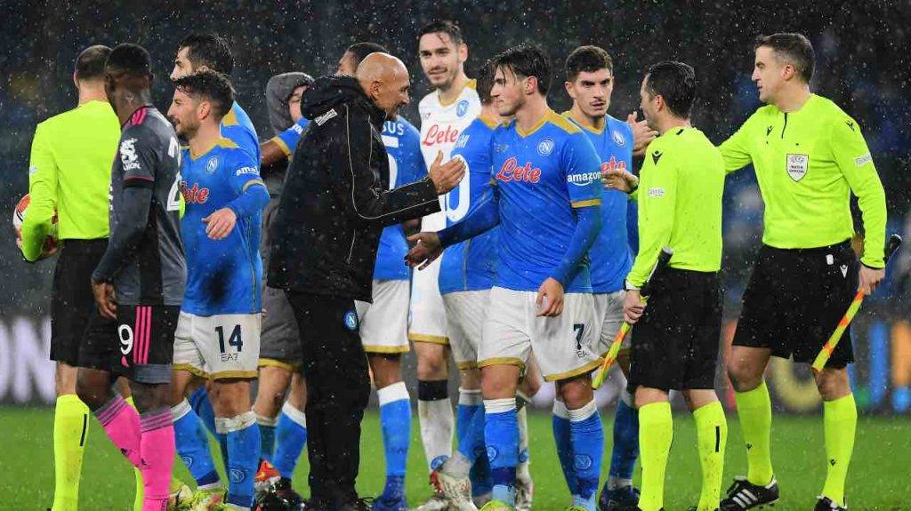 Il Napoli in campo