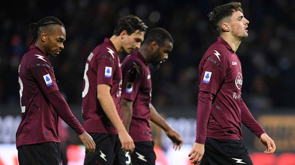 La Salernitana delusa