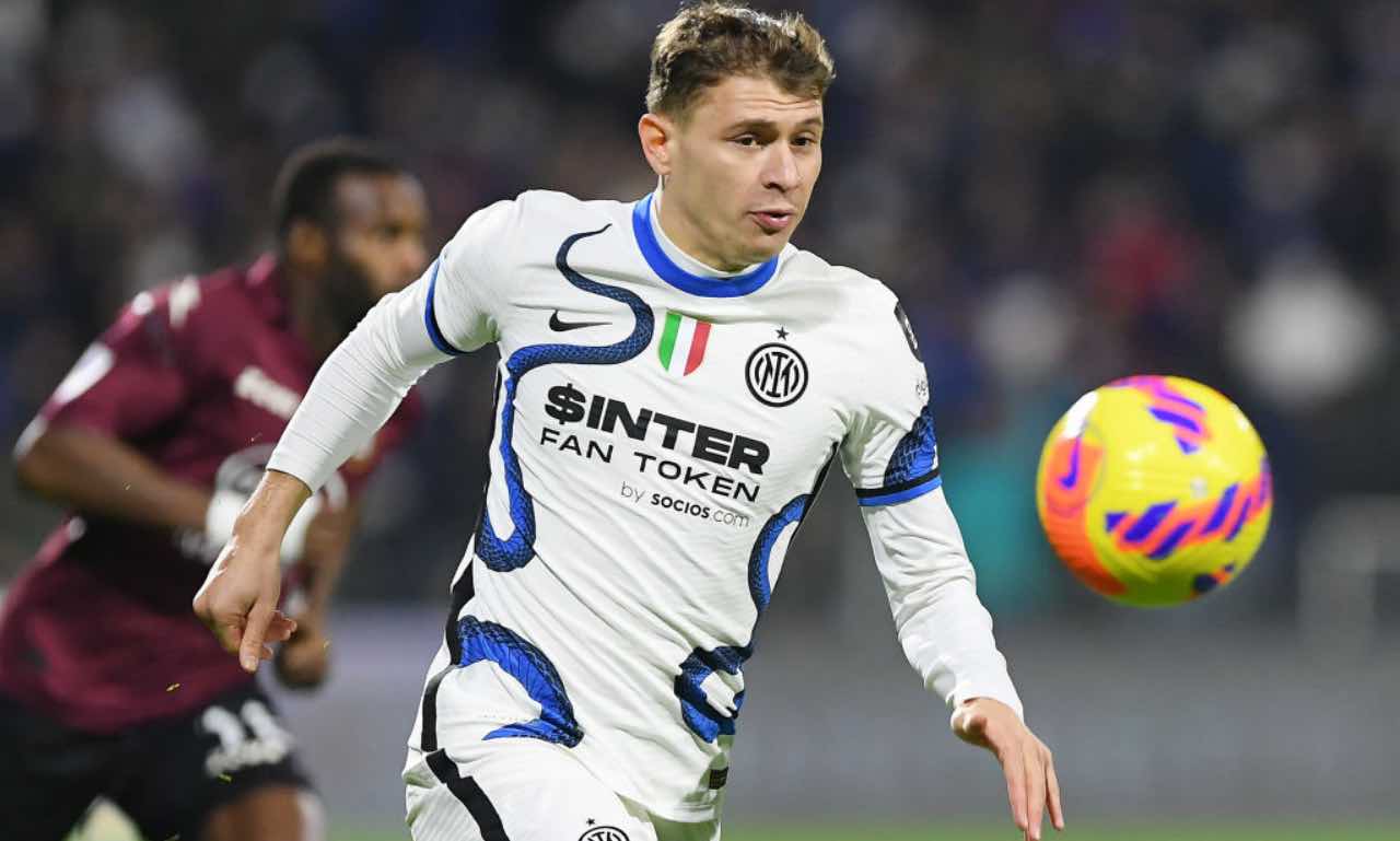 Nicolò Barella in Salernitana-Inter